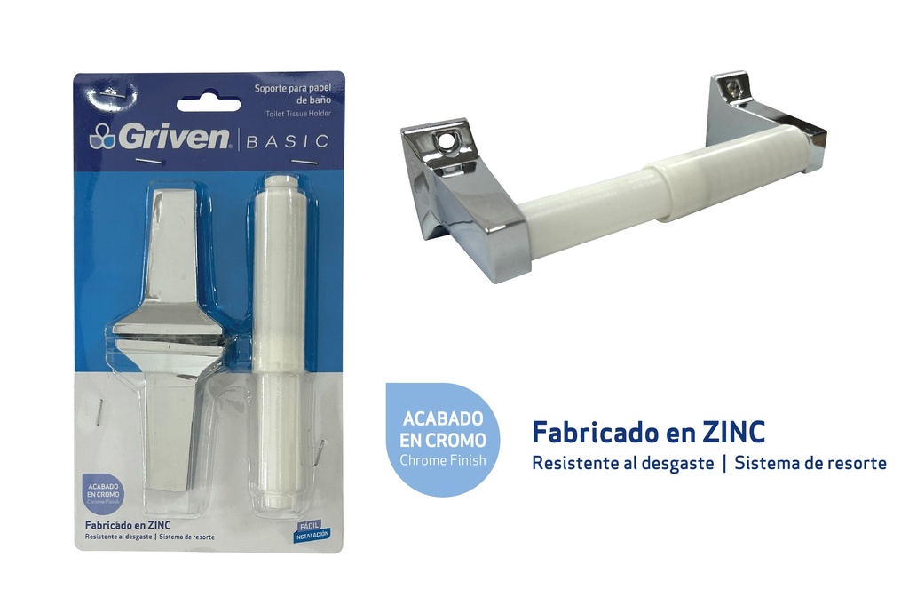 SOPORTE PAPEL HIGIENICO GRIVEN 5-064