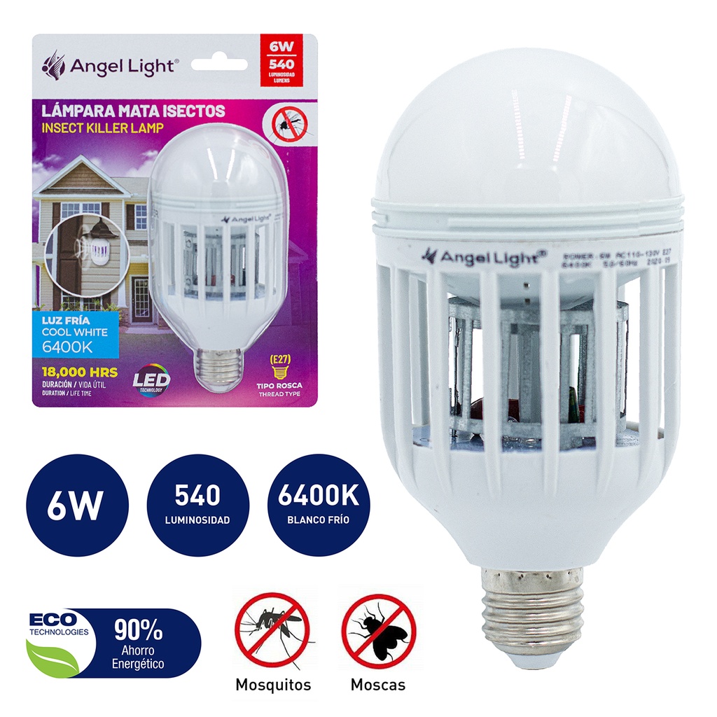 BOMBILLO MATA INSECTOS ANGEL LIGHT 5-075