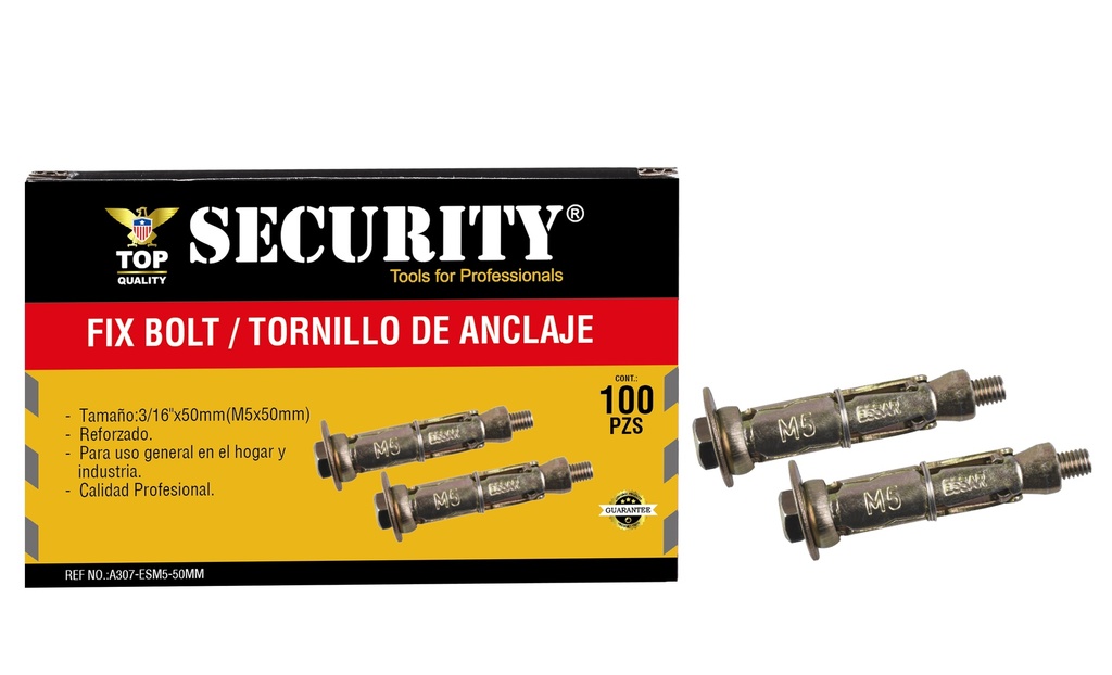 RAMPLUG METALICOS x 3/16 Unidades SECURITY 5-081