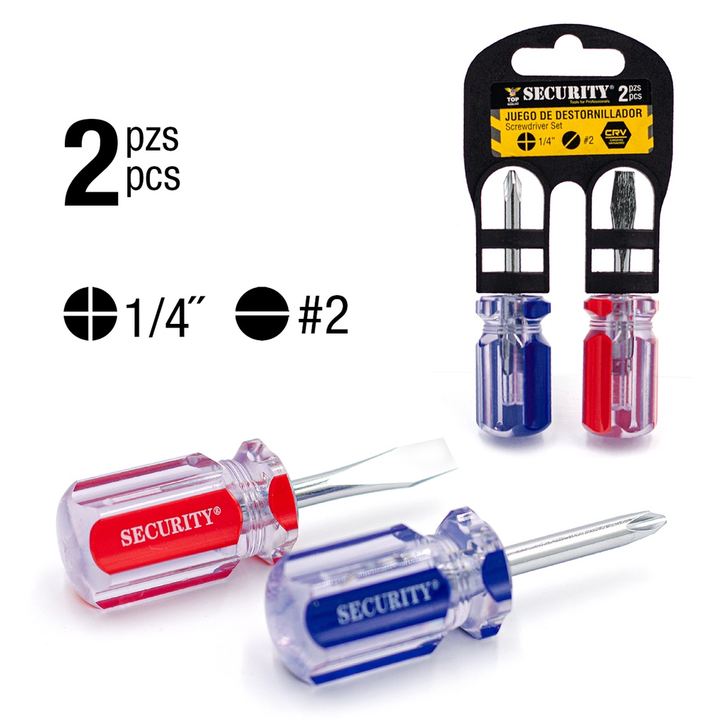 MINI DESTORNILLADORES 2 PCS SECURITY 5-103