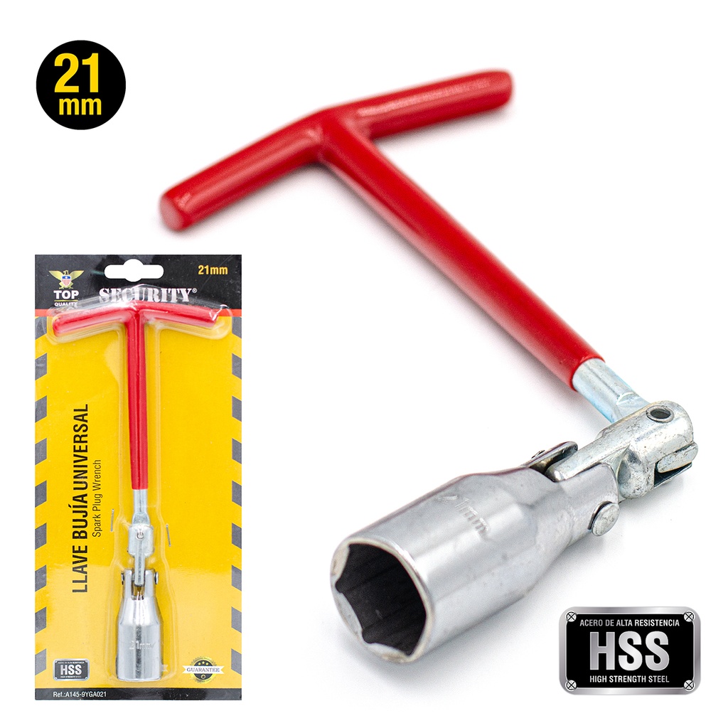 LLAVE SACA BUJIAS 21MM SECURITY 5-104