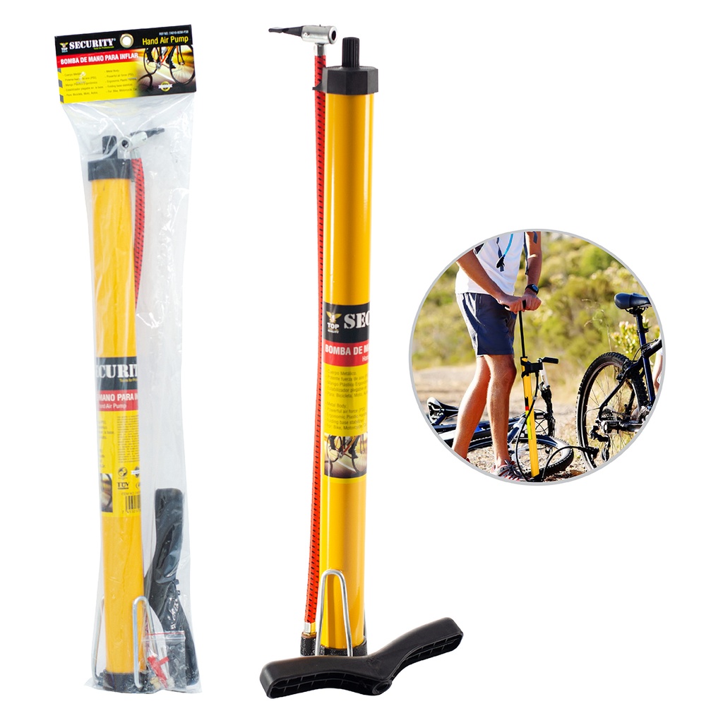 BOMBA DE AIRE PARA BICICLETA SECURITY 5-106