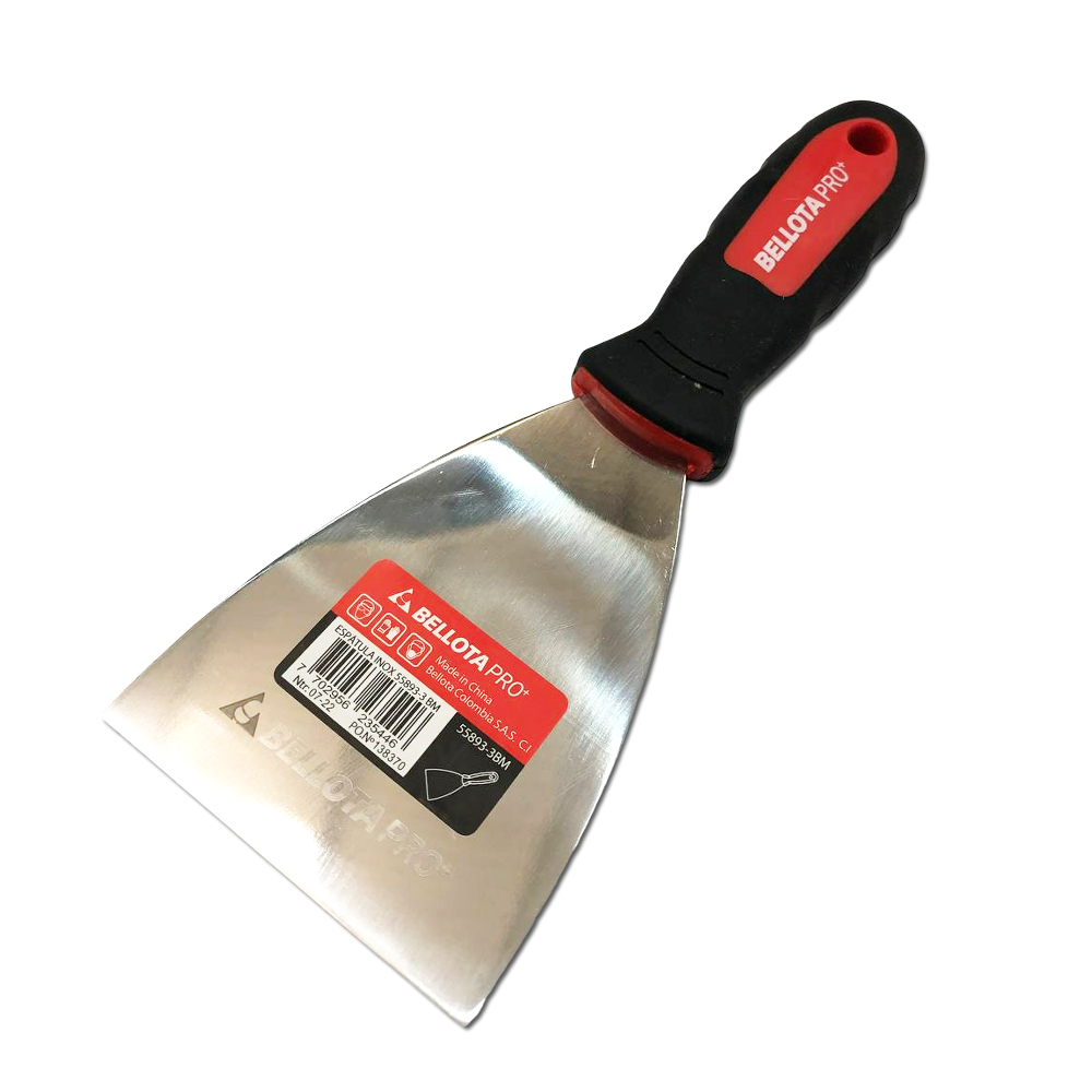 ESPATULA RIG INOX M/BIMATERIAL 3" BELLOTA 2-506