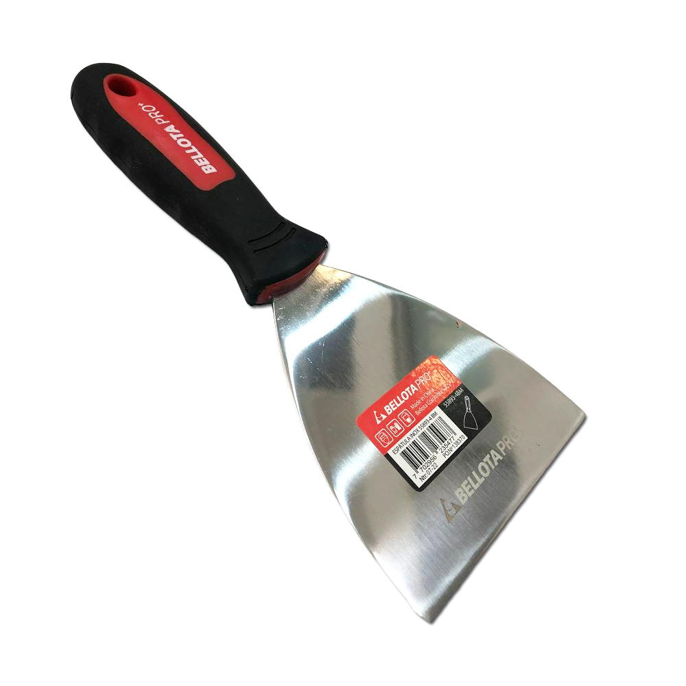 ESPATULA RIG INOX M/BIMATERIAL 4" BELLOTA 2-507
