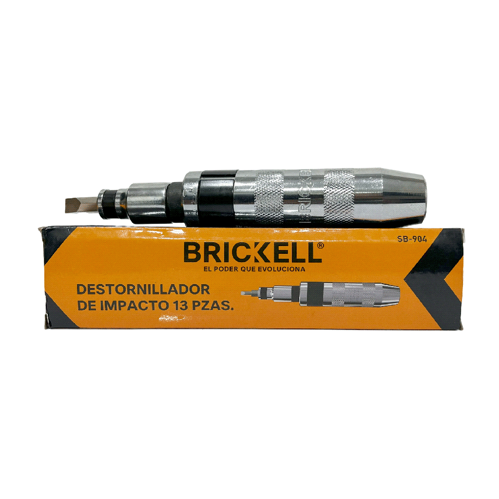 DESTORNILLADOR DE IMPACTO 13 PCS BRICKELL 8-180