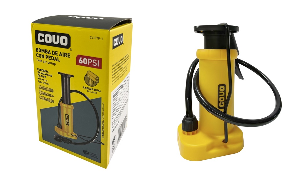 BOMBA DE AIRE DE PIE 60 PSI COVO 8-226