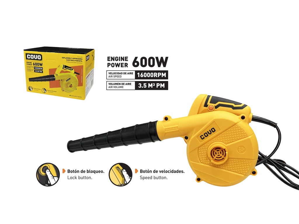 SOPLADORA DE AIRE 600W COVO 8-235