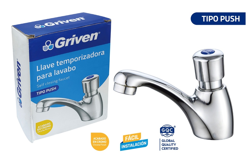 LLAVE LAVAMANO INDIV METAL AUTOMATICA GRIVEN 8-254