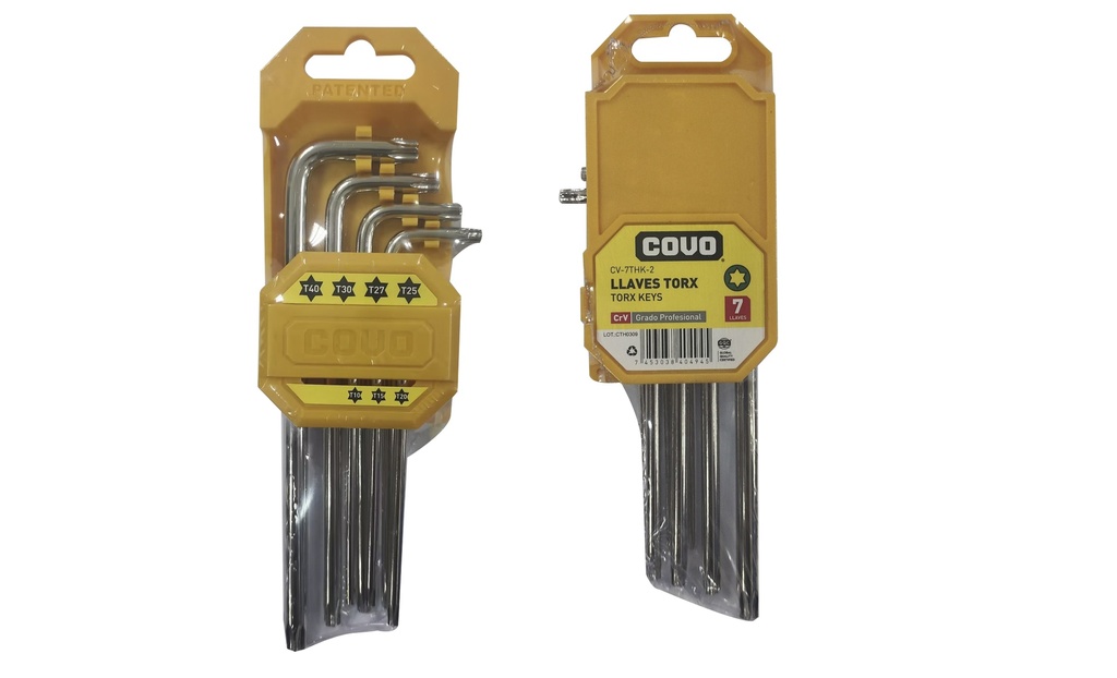 LLAVE ALLEN TORX 7 PCS COVO 8-312