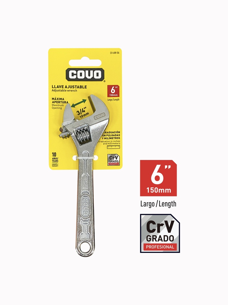 LLAVE AJUSTABLE 6" COVO 8-315