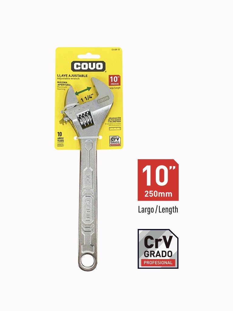 LLAVE AJUSTABLE 10" COVO 8-317