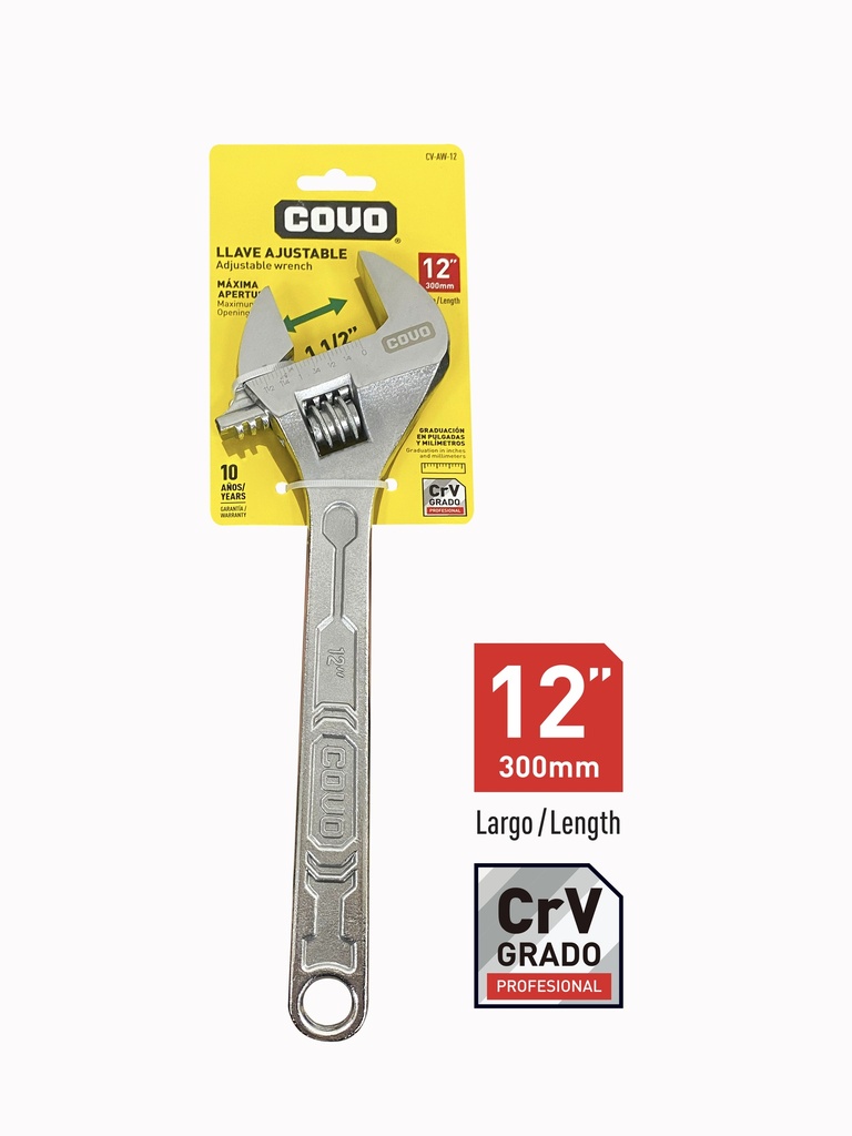 LLAVE AJUSTABLE 12" COVO 8-318
