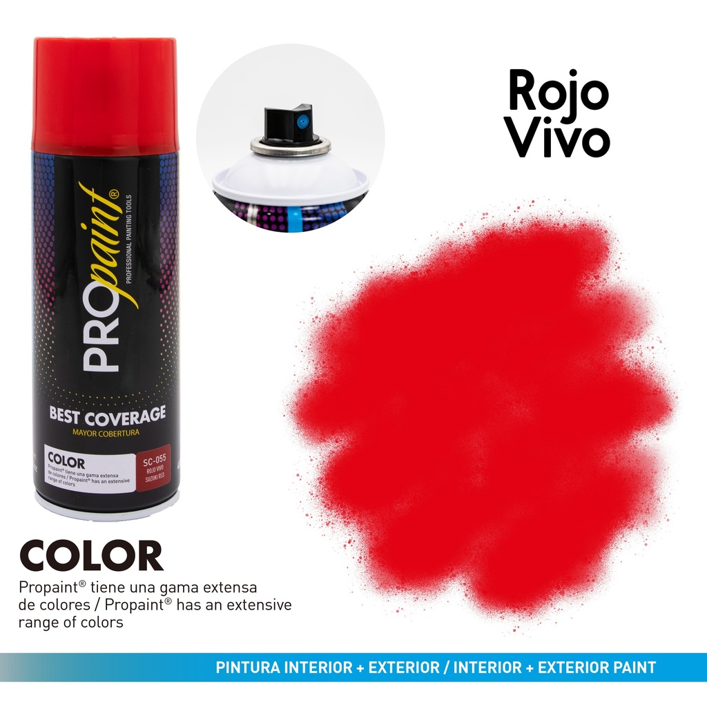 SPRAY ROJO VIVO PRO PAINT 8-347