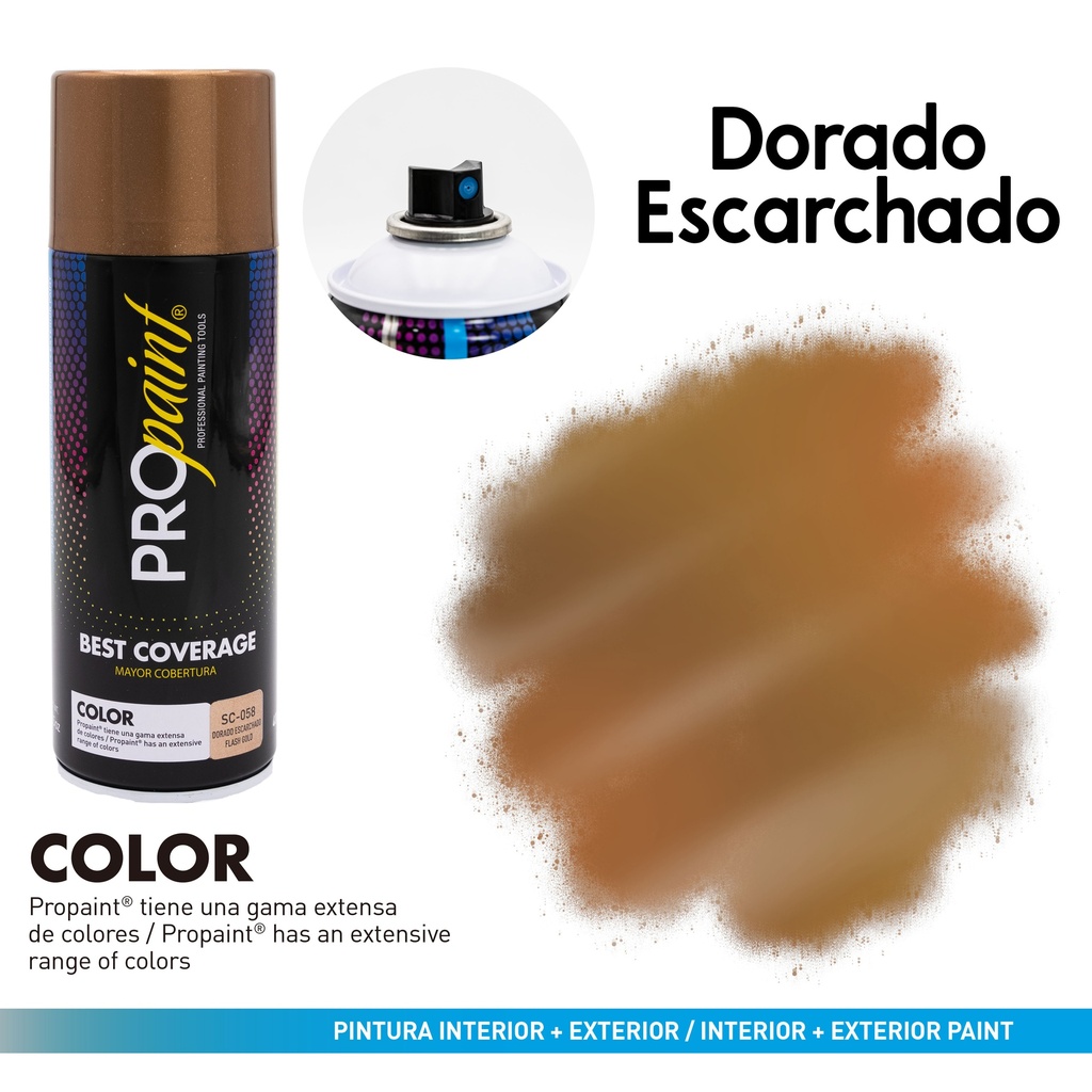 SPRAY DORADO ESCARCHADO PRO PAINT 8-354