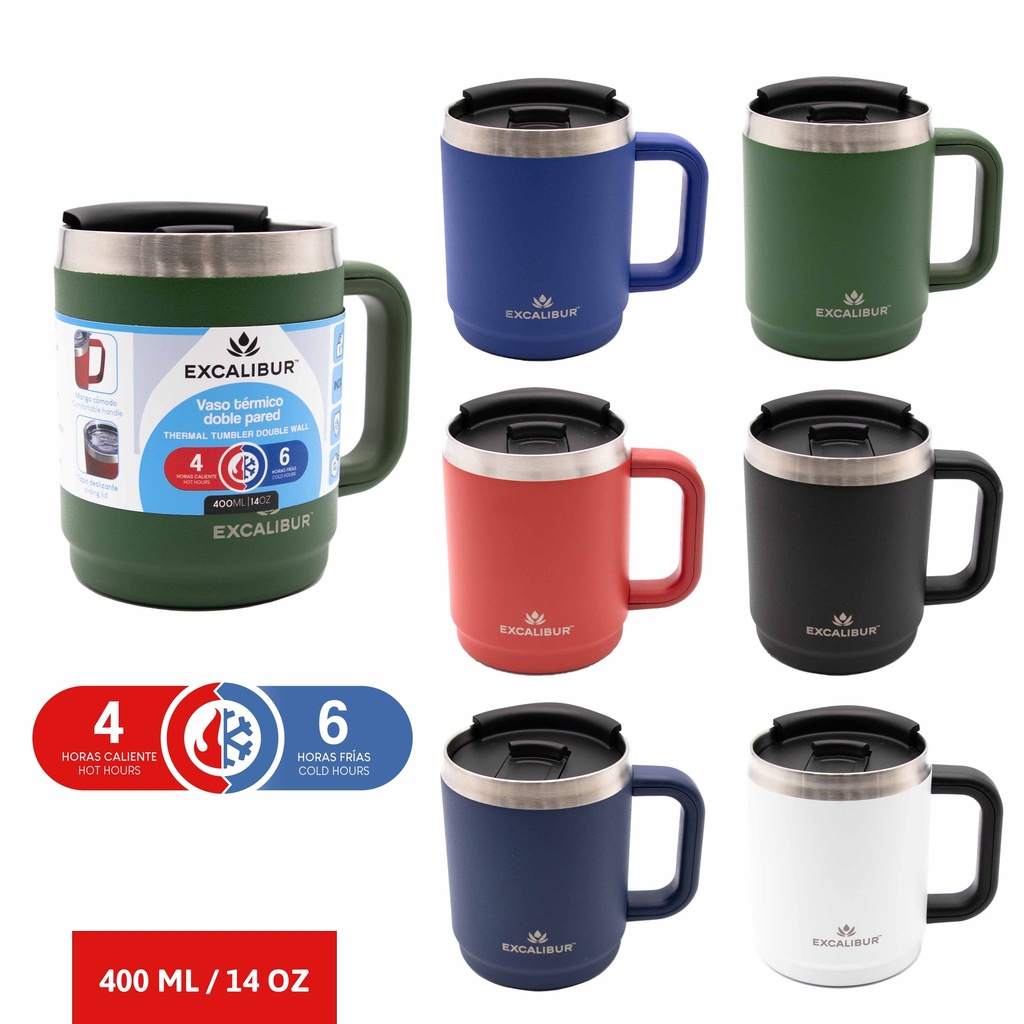 VASO TERMICO 400ML EXCALIBUR 8-358