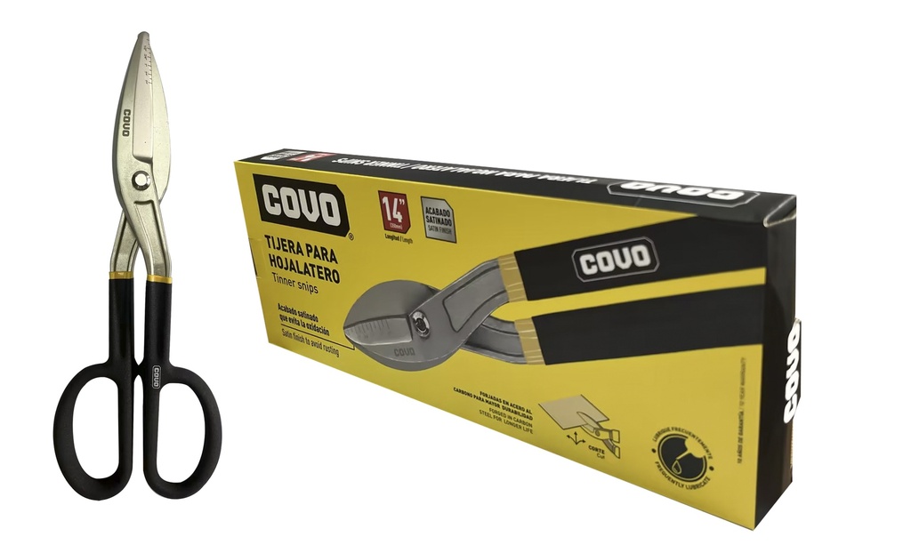 TIJERAS HOJALATERA 14" COVO 8-366