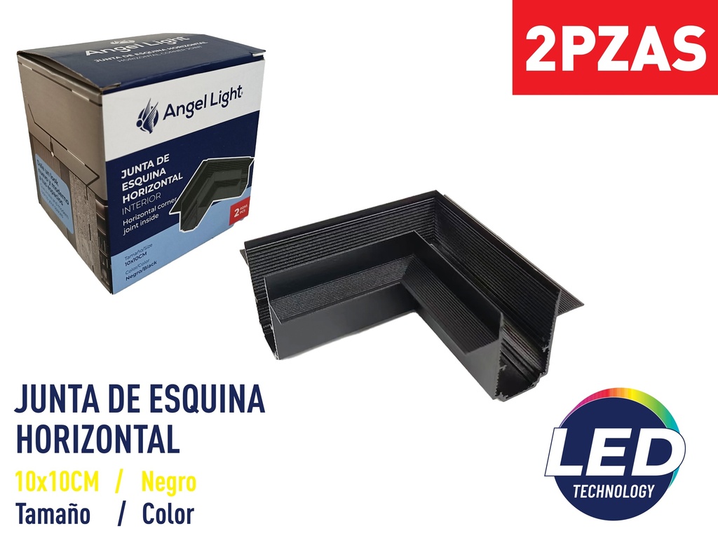 ESQUINERO HORIZONTAL EMPOTRAR P/RIEL x 2 UNID ANGEL L 8-405