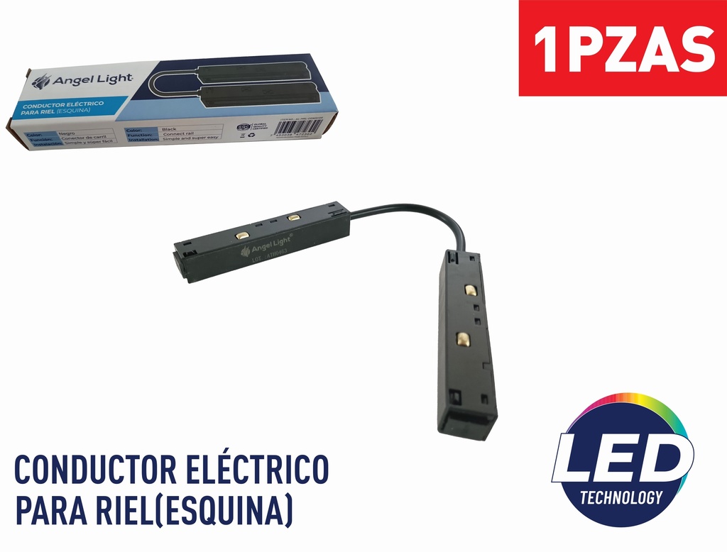 CONDUCTOR P/RIEL ESQUINERO ANGEL LIGHT 8-413