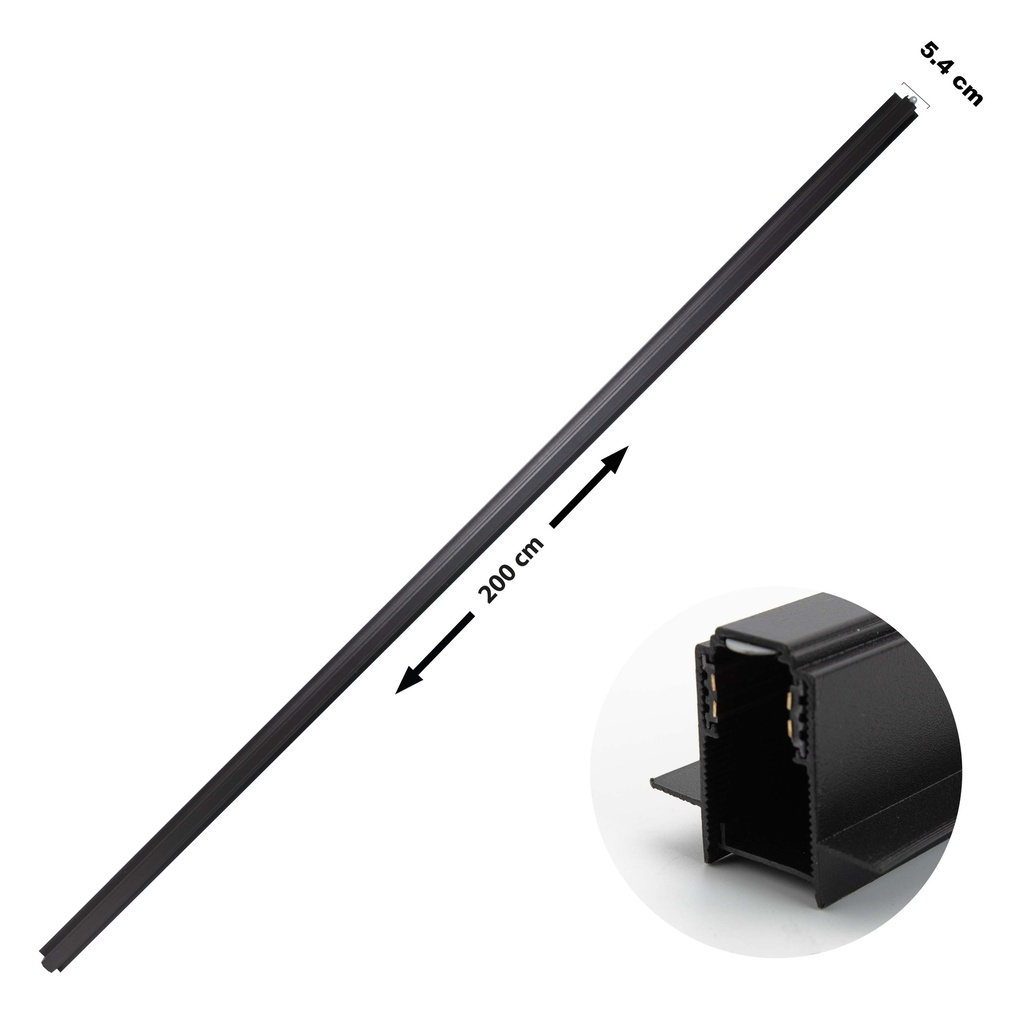RIEL EMPOTRAR P/LAMPARA MAGNETICA 2 MT ANGEL L 8-417