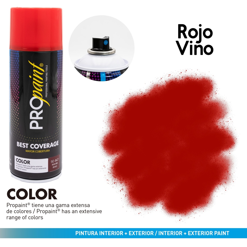 SPRAY ROJO VINO x 400 ML PRO PAINT 8-420