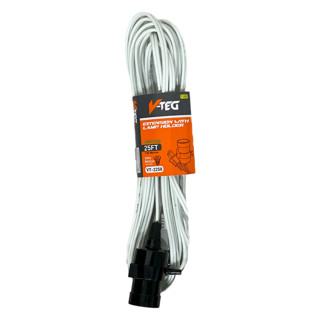 EXTENSION ELECTRICA E27 x 4.5 MTS V-TEG 8-453