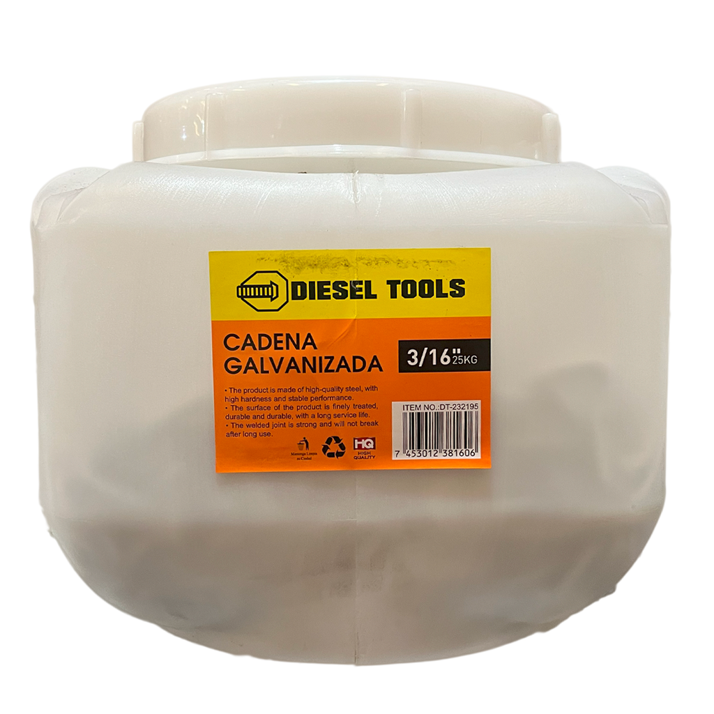 CADENA GALVANIZADA x 3/16 x 25KG DIESEL T 8-476