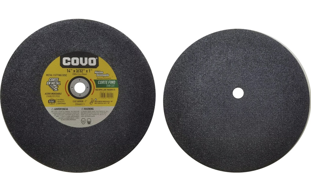 DISCO DE TRONZADORA FINO x 14" COVO 8-515