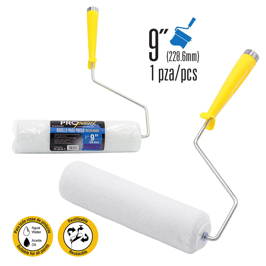 RODILLO CON FUNDA 9" PRO PAINT 8-517