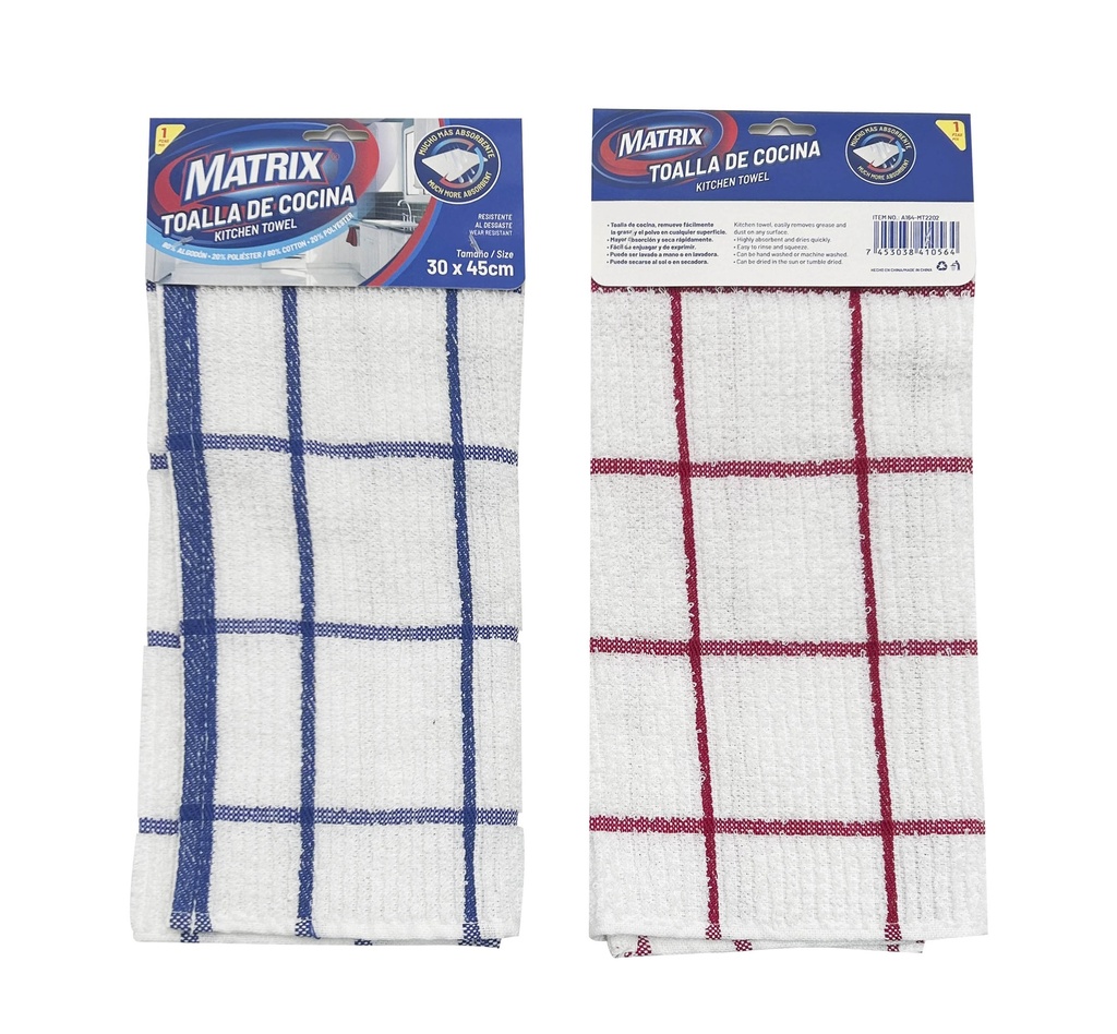 PAÑO POLIESTER x UNID 30x45CM MATRIX 8-528