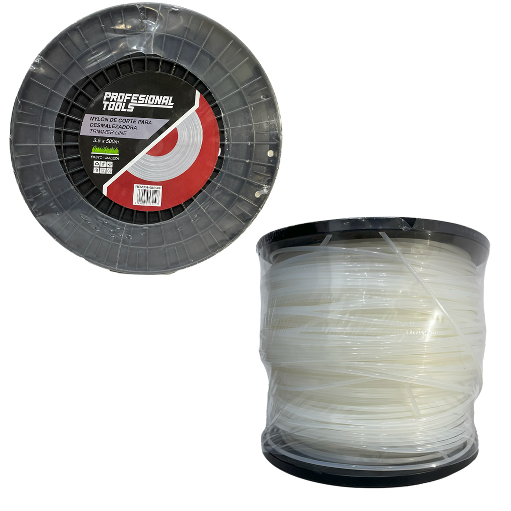 NYLON DESMAL REDONDO 3.5MM x 500MTS PROF TOOLS 8-533