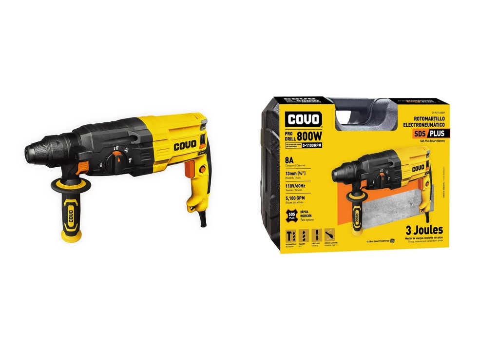 ROTOMARTILLO SDS 800W COVO 8-564