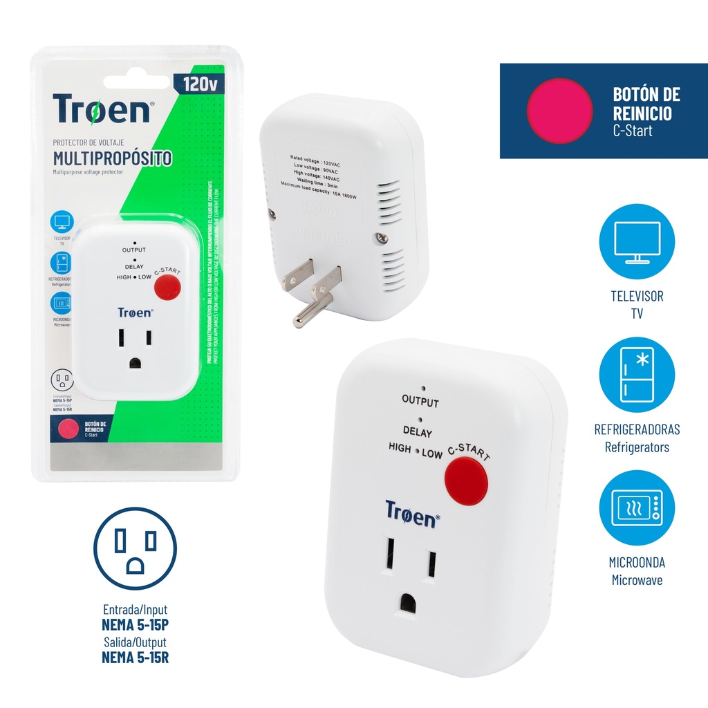 PROTECTOR MULTIPROPOSITO 110V TROEN 8-586