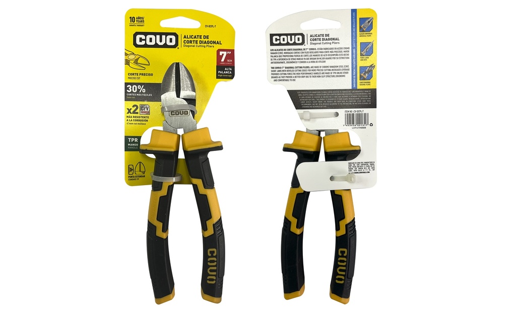 ALICATE CORTE DIAGONAL 7" COVO 8-601