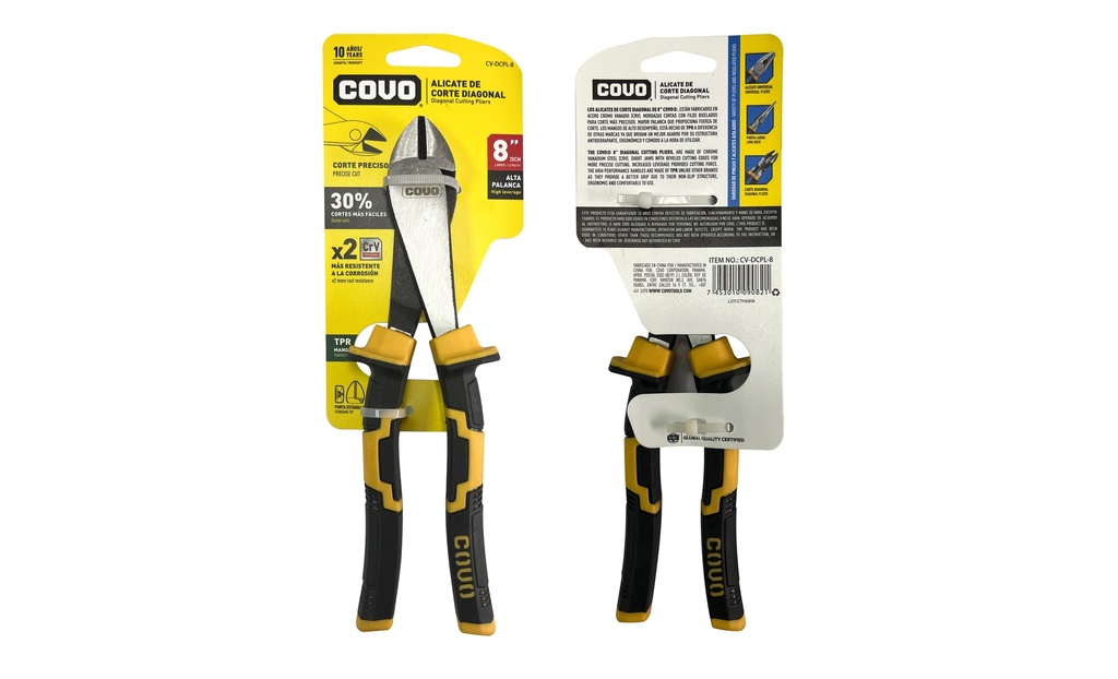 ALICATE CORTE DIAGONAL 8" COVO 8-602