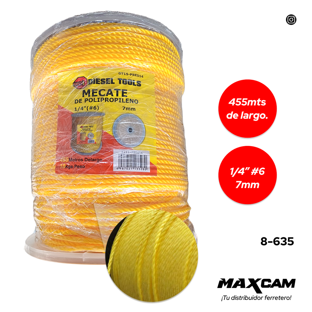 MECATE AMAR 1/4 x 10 KG DIESEL T 8-635
