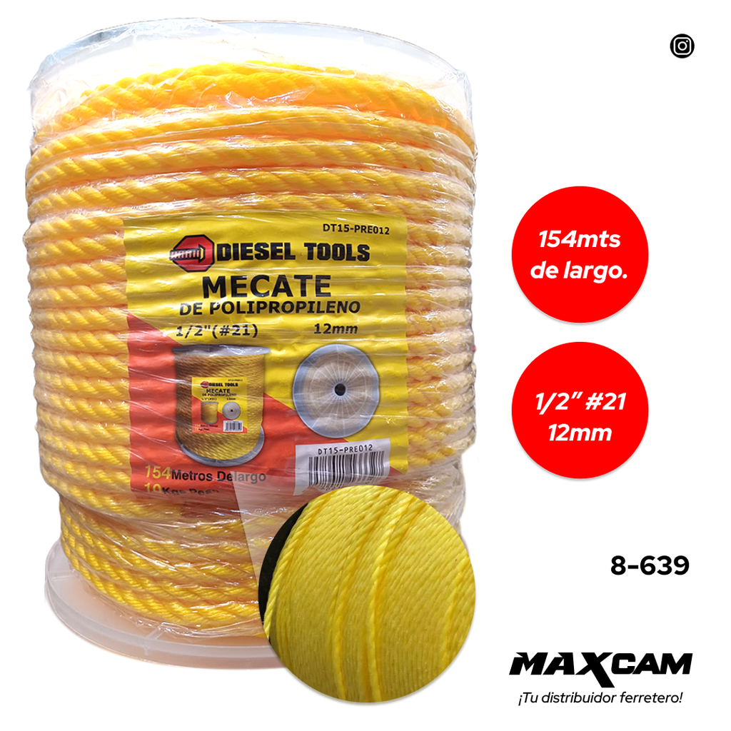 MECATE AMAR 1/2 x 10 KG DIESEL T 8-639