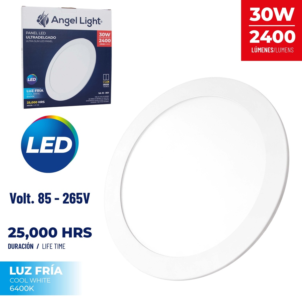 PANEL LED EMP RED LUZ FRIA 30W ANGEL L 8-661