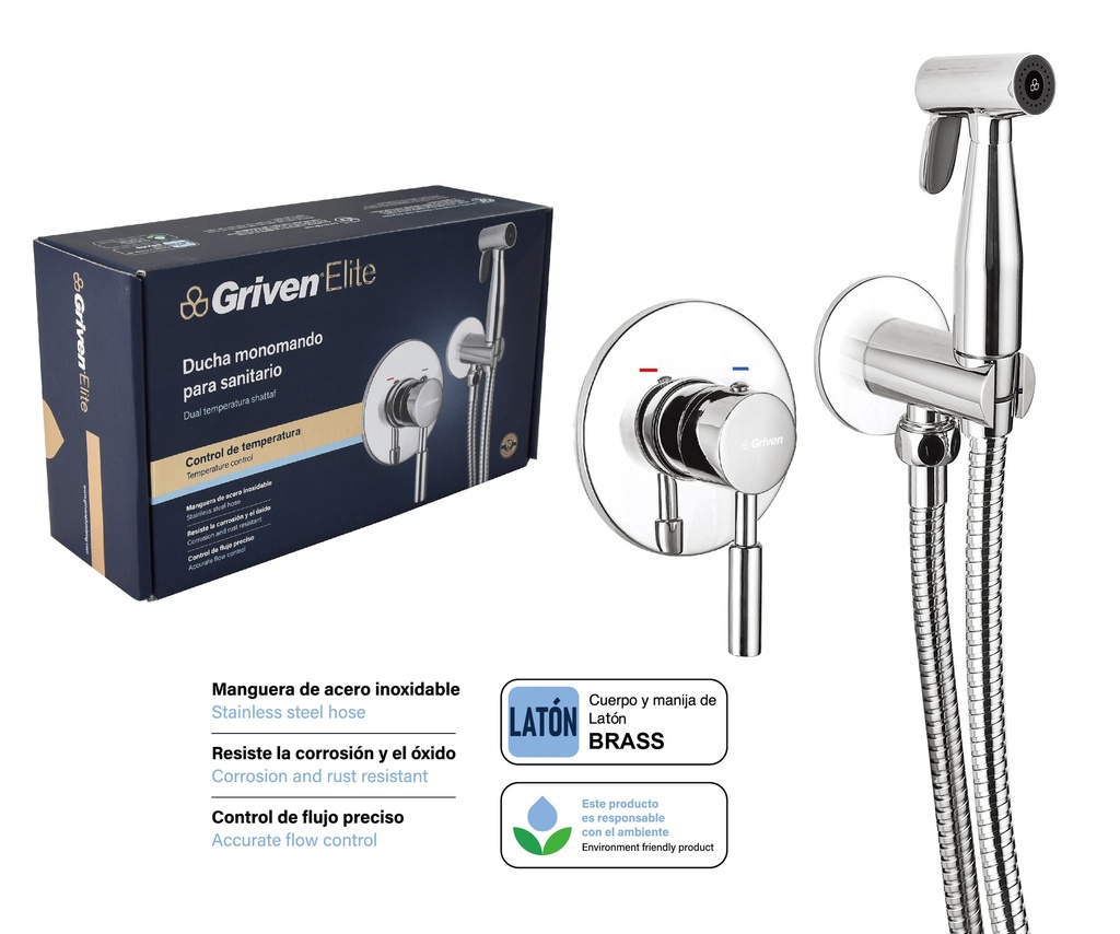 DUCHA TELEFONO MONOMANDO GRIVEN ELITE 8-670