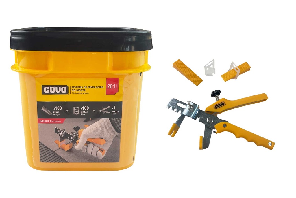 KIT NIVELADOR P/PISO x 201 UNID COVO 8-691