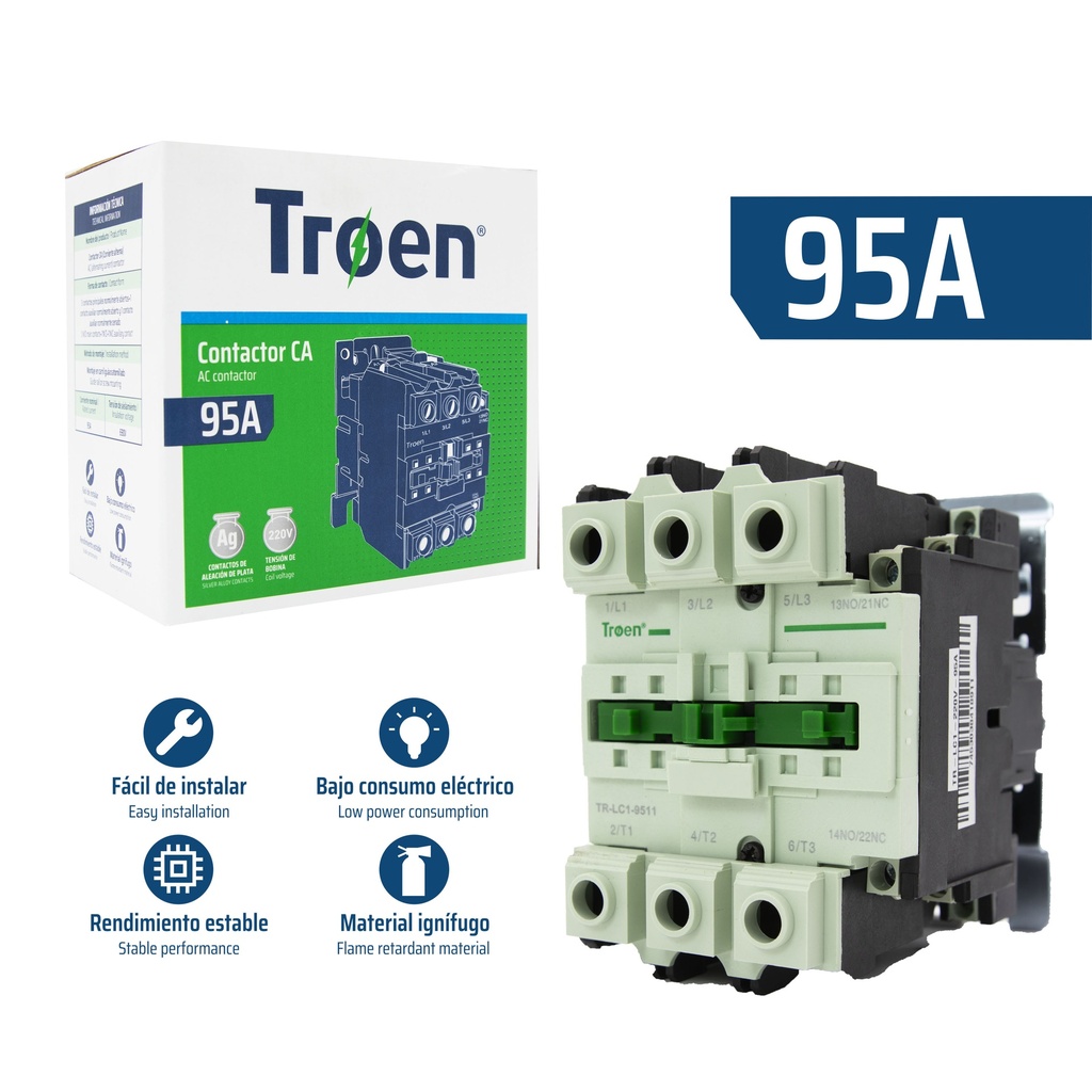 CONTACTOR 95A 220V TROEN 8-705