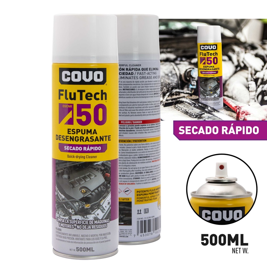 ESPUMA DESENGRASANTE COVO 8-730