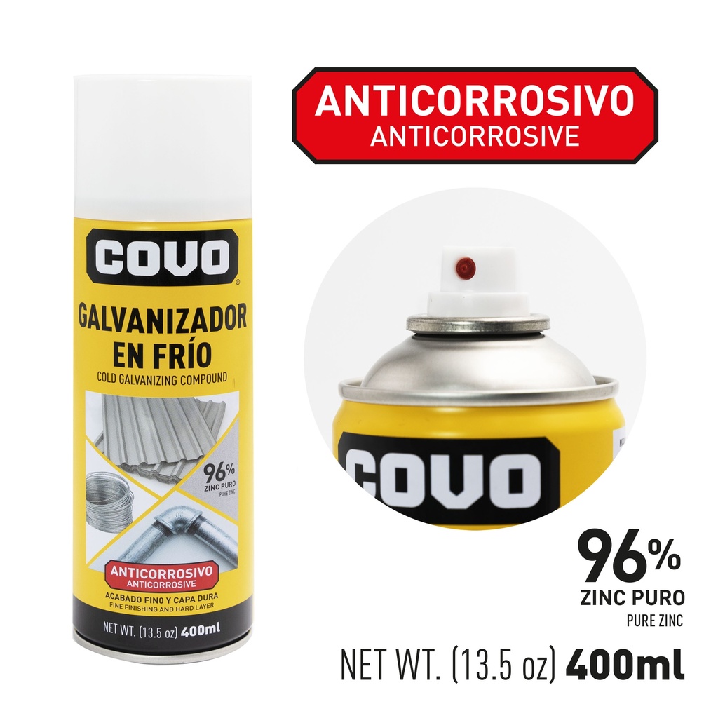 SPRAY GALVANIZADO EN FRIO 500 ML COVO 8-732