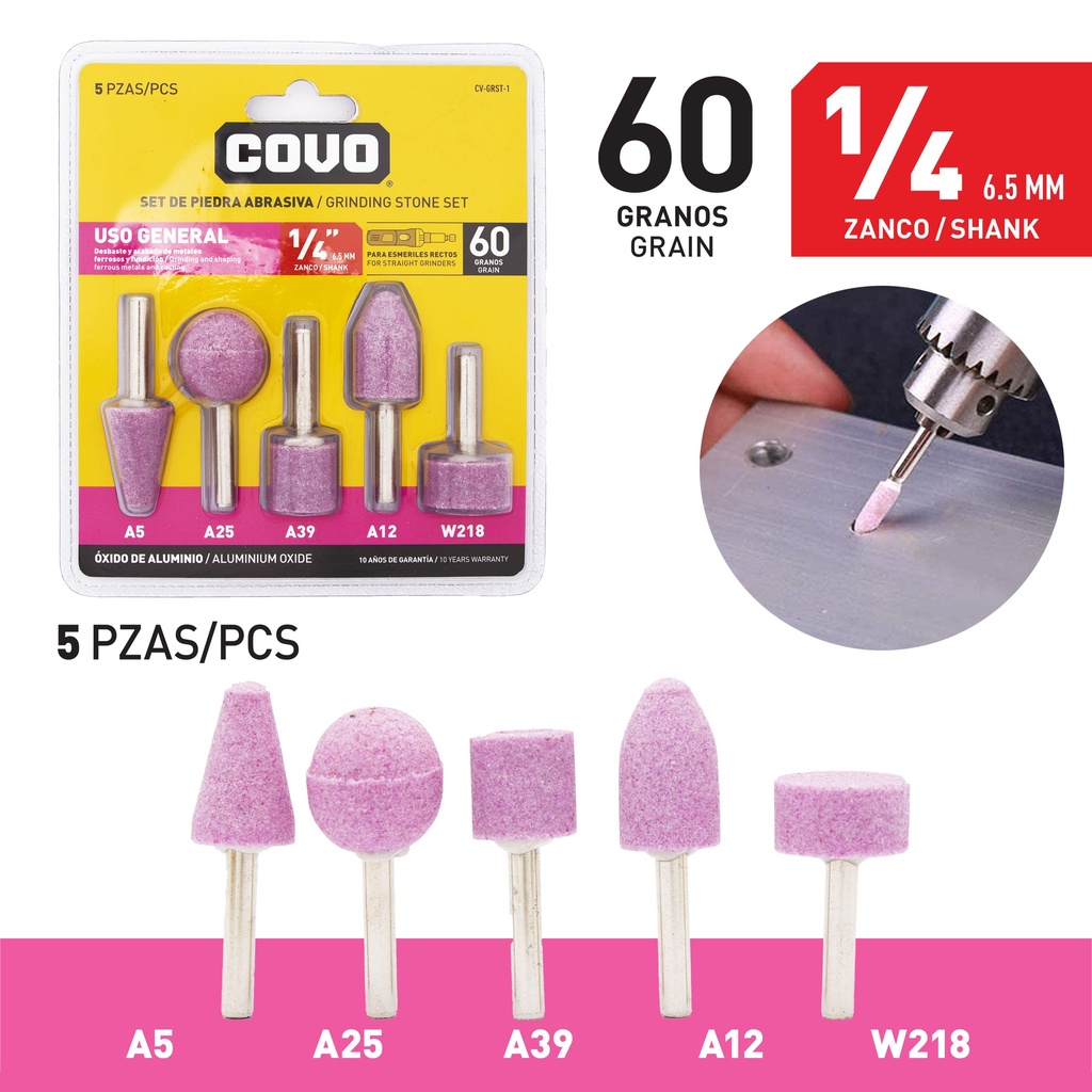 SET DE PULIR x 5 PCS COVO 8-742