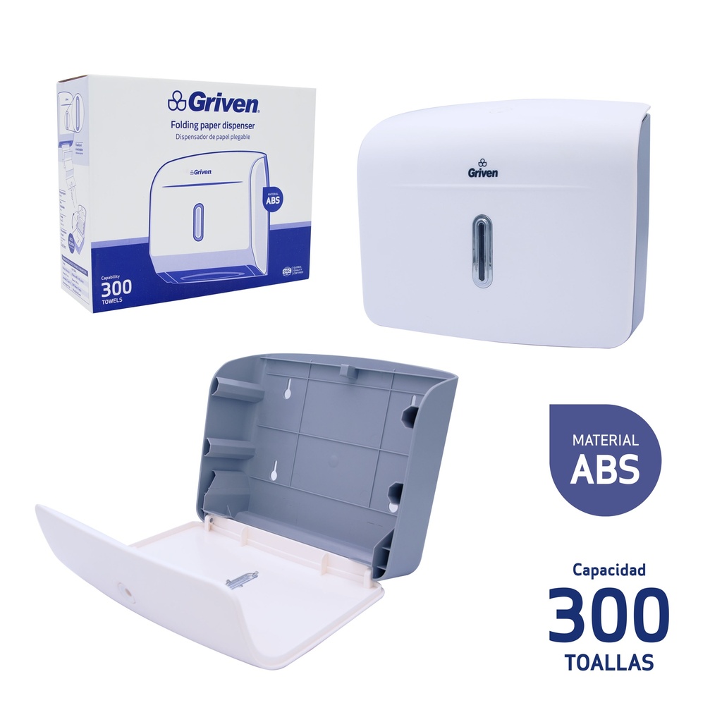 DISPENSADOR DE PAPEL TOALLA GRIVEN 8-754