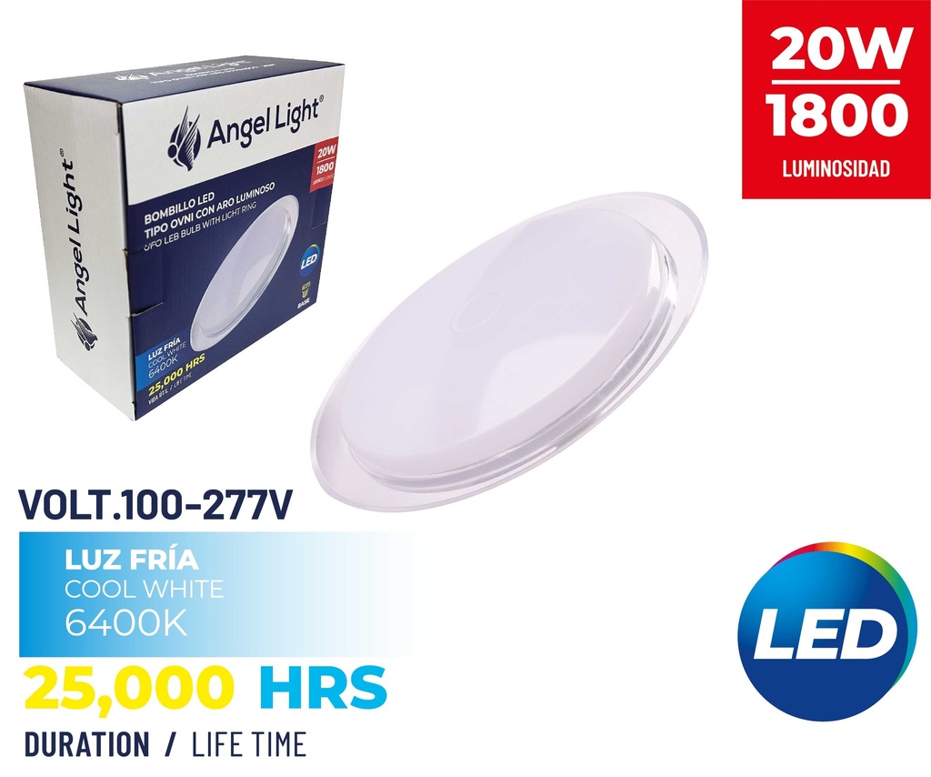 BO MBILLO LED UFO 20W 100-277V ANGEL LIGHT 8-764