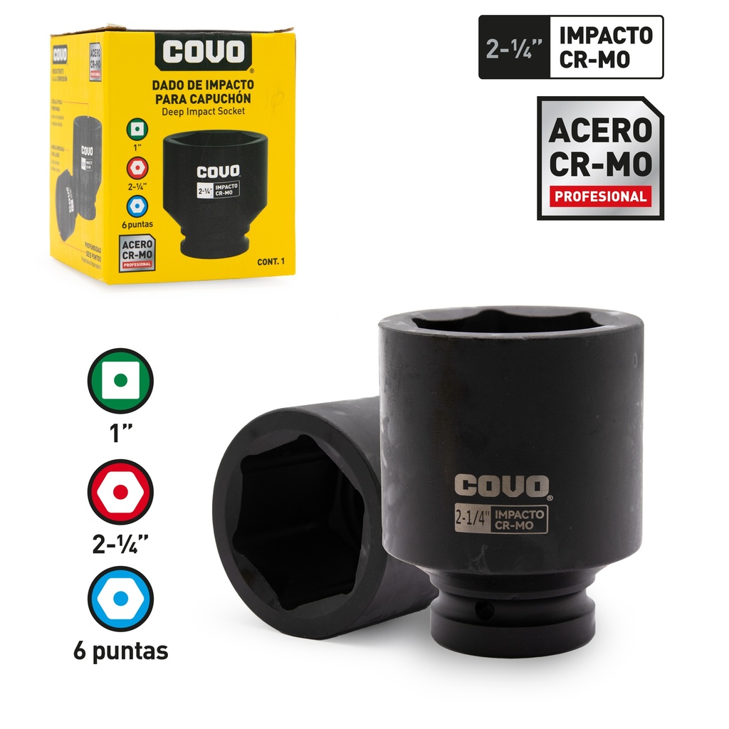 DADOS DE IMPACTO x 2 1/4" COVO 8-777