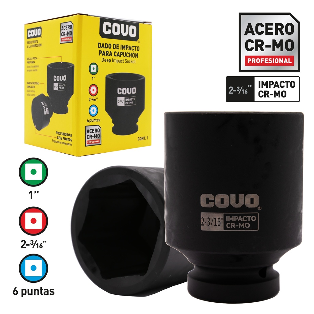 DADOS DE IMPACTO x 2 3/16" COVO 8-780