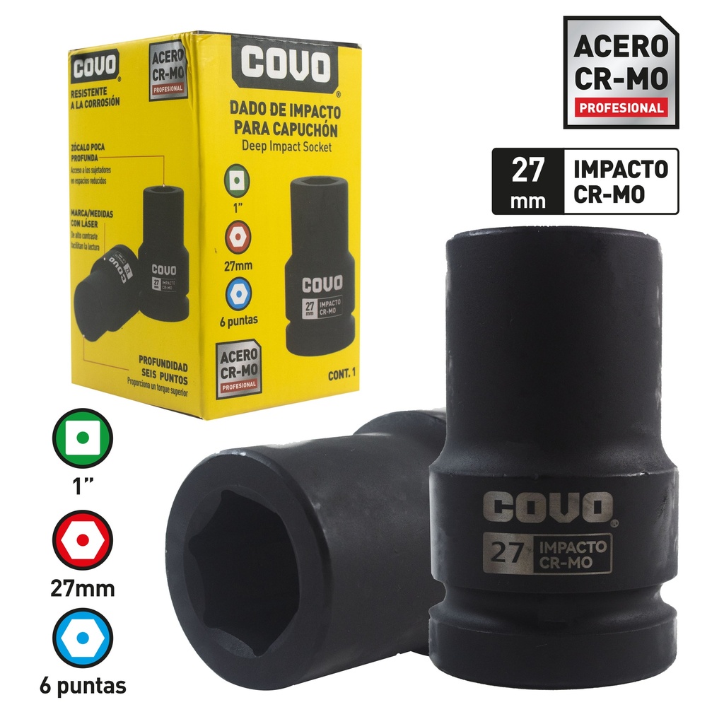 DADOS DE IMPACTO x 27MM COVO 8-783