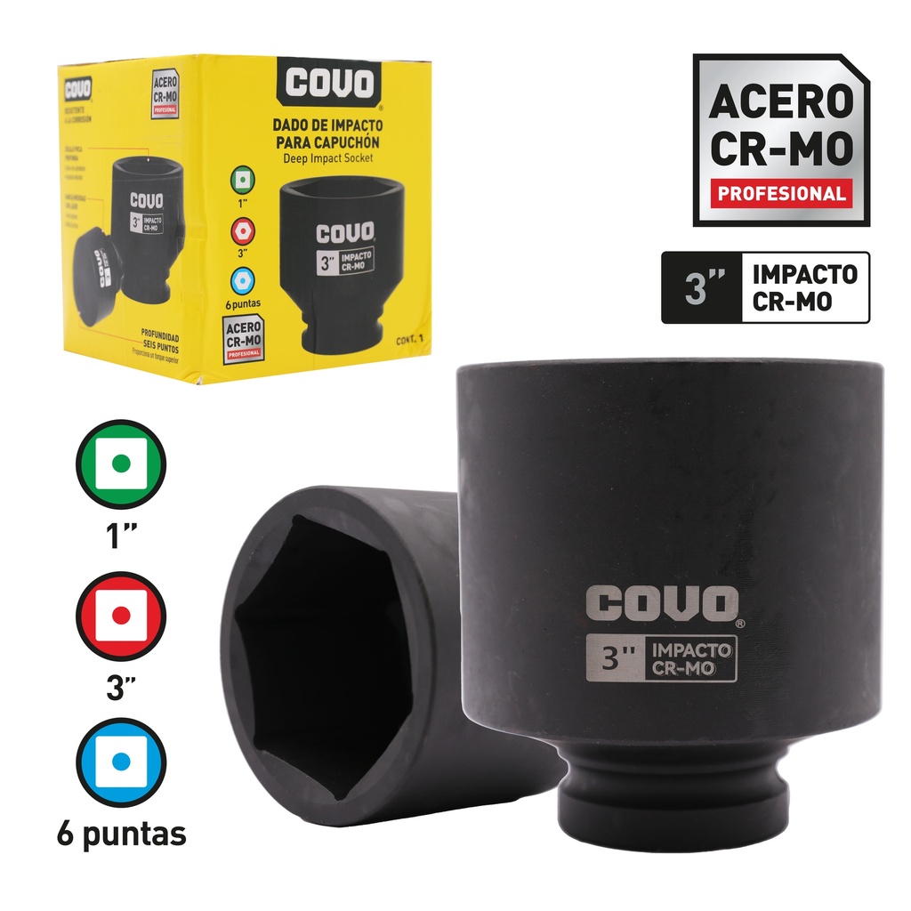 DADOS DE IMPACTO x 3" COVO 8-784