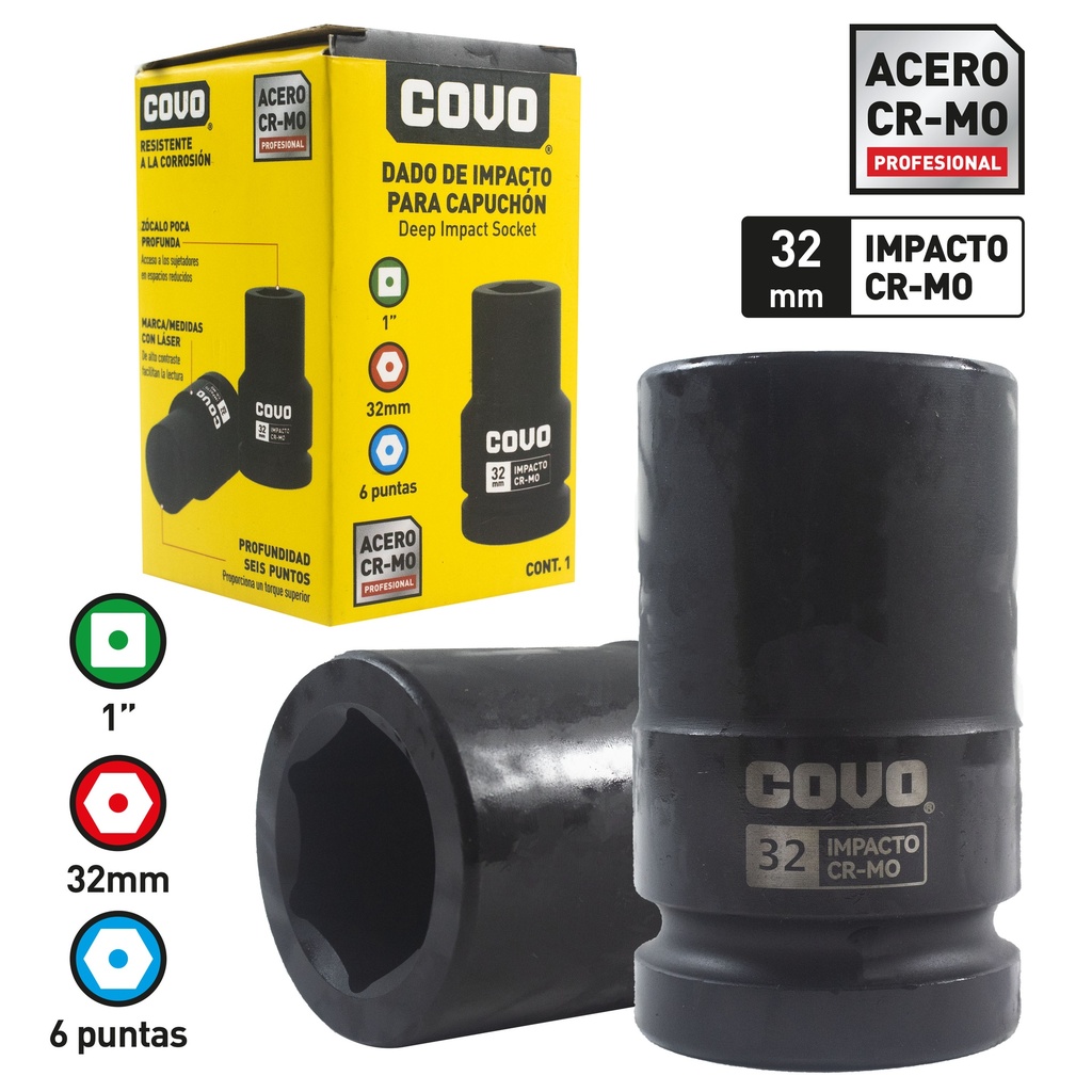 DADOS DE IMPACTO x 32MM COVO 8-786